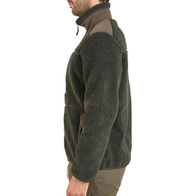 Dikke jachtjas 500 fleece groen