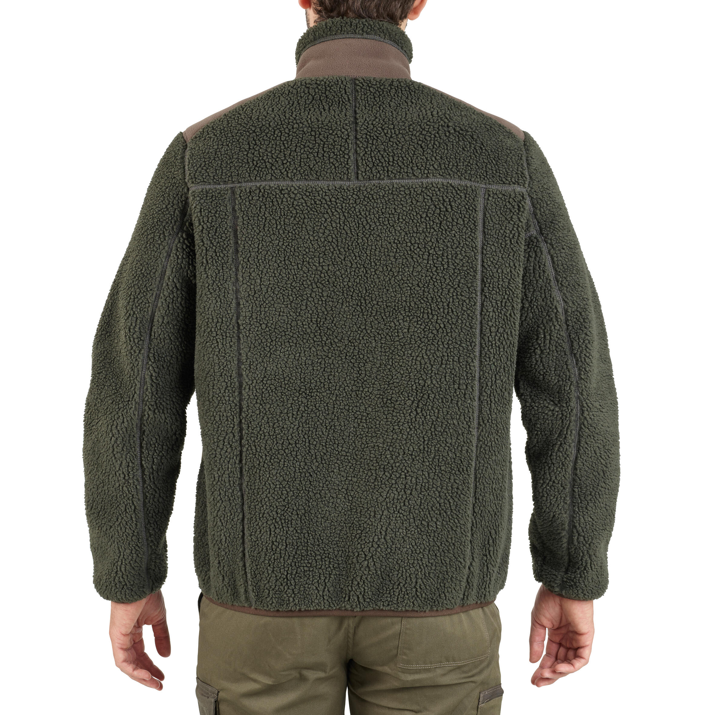 Dikke jas 500 fleece groen 5/22