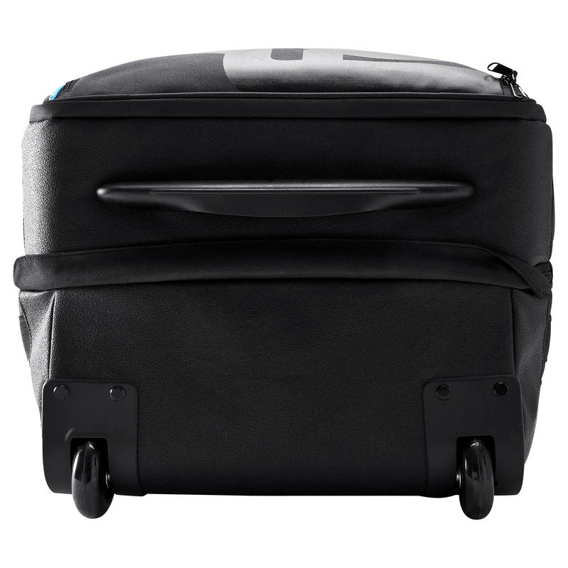 Sport 60L wheeled suitcase/backpack black/blue Decathlon