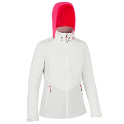 Women wind-proof softshell sailing jacket 900 - White