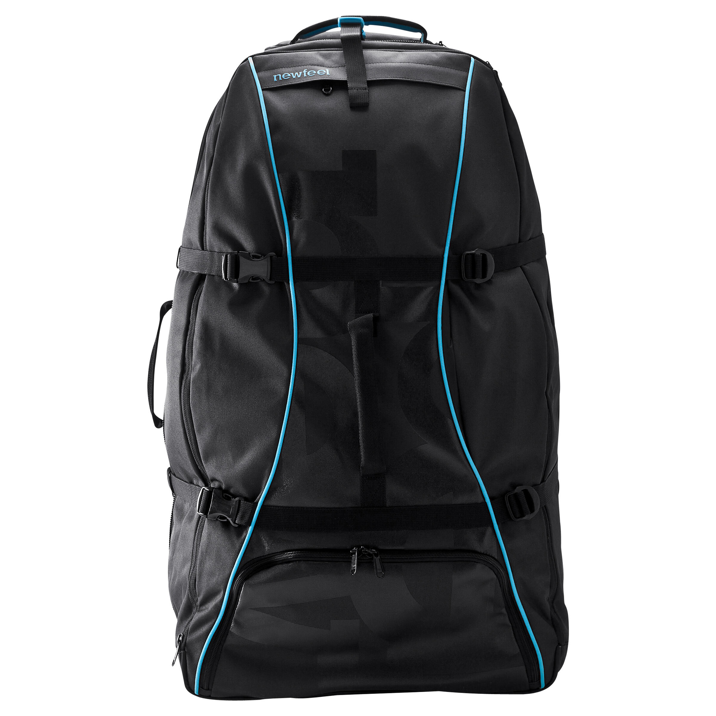 Sport 90L wheeled suitcase/backpack - black/blue 3/15