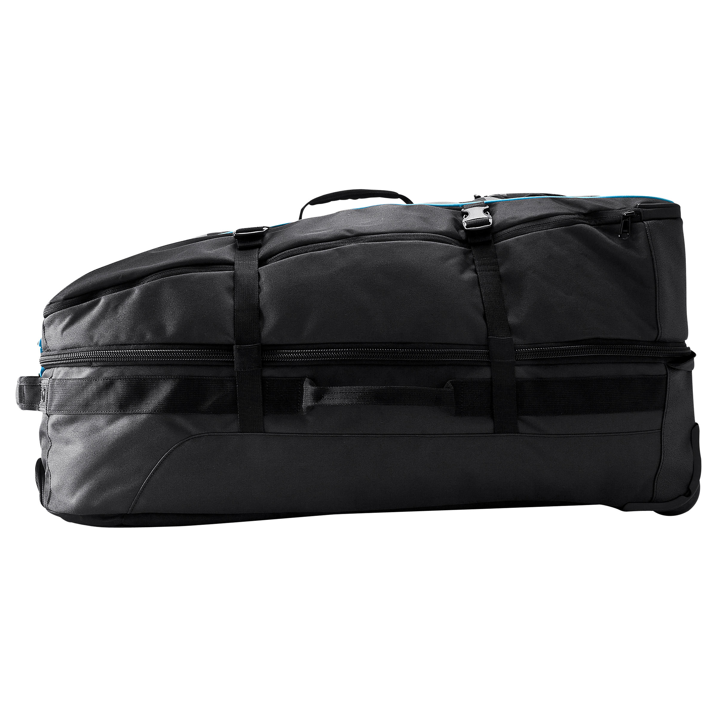 Sport 90L wheeled suitcase/backpack - black/blue 13/15