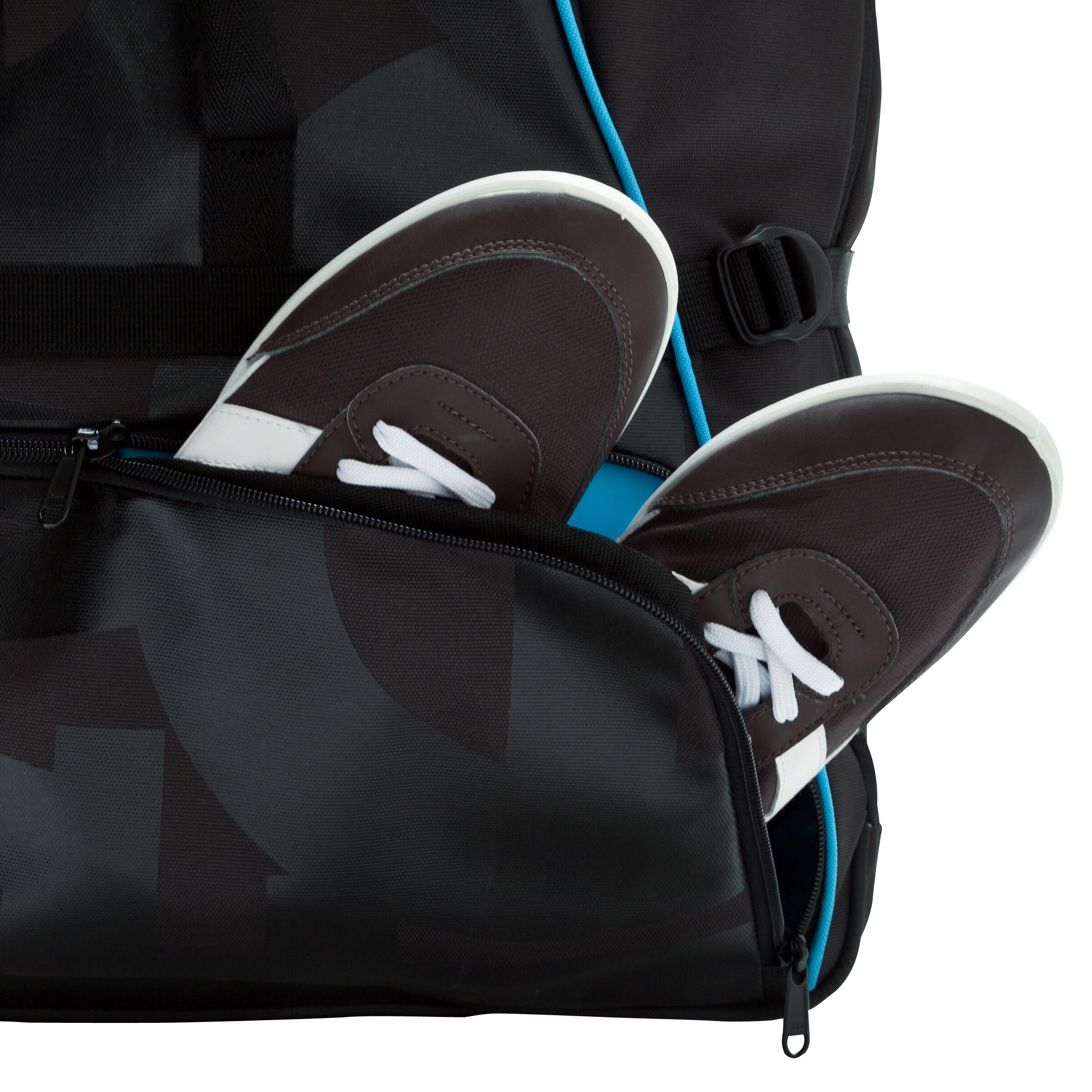 Sport 90L wheeled suitcase/backpack - black/blue 5/15