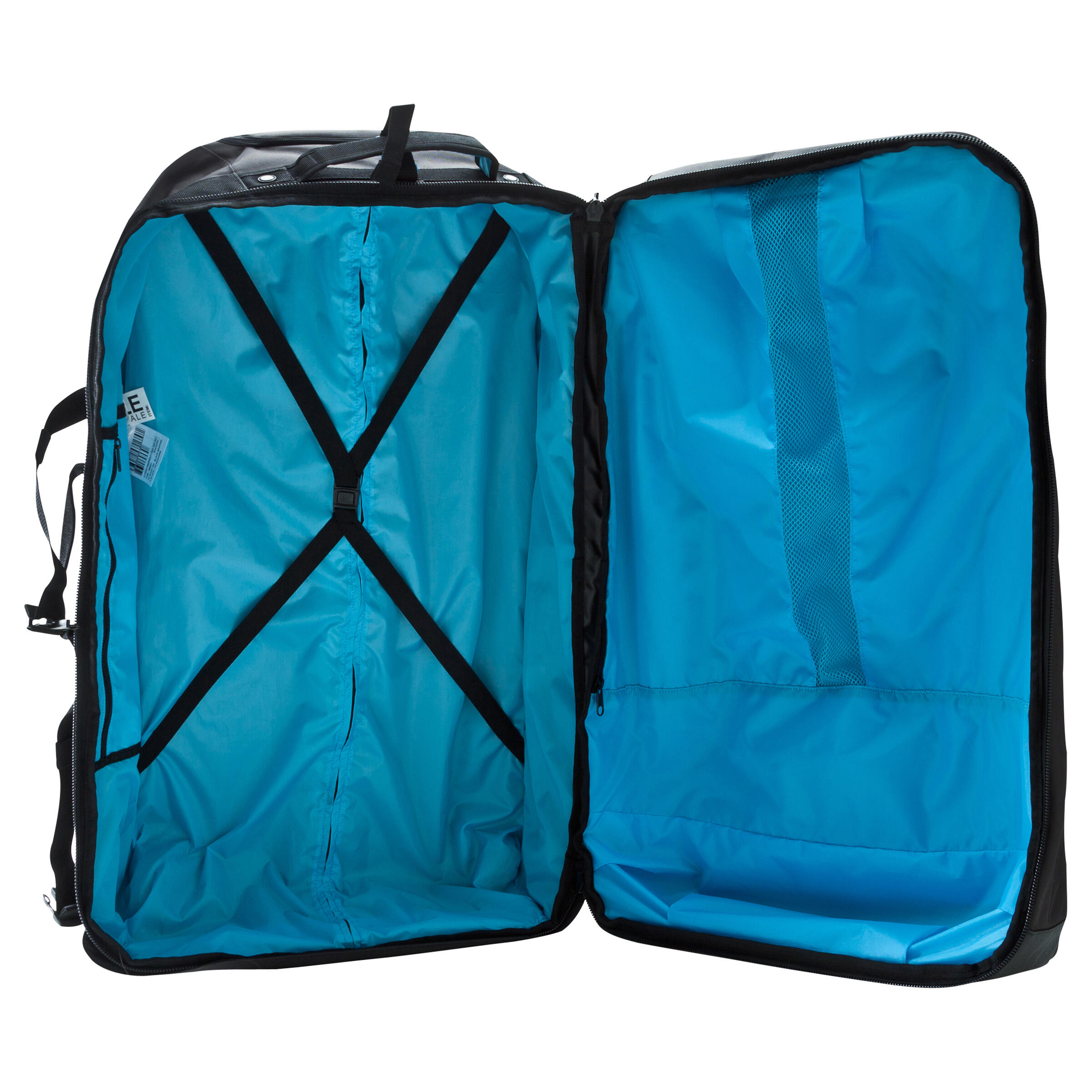 Sport 90L wheeled suitcase/backpack - black/blue 14/15