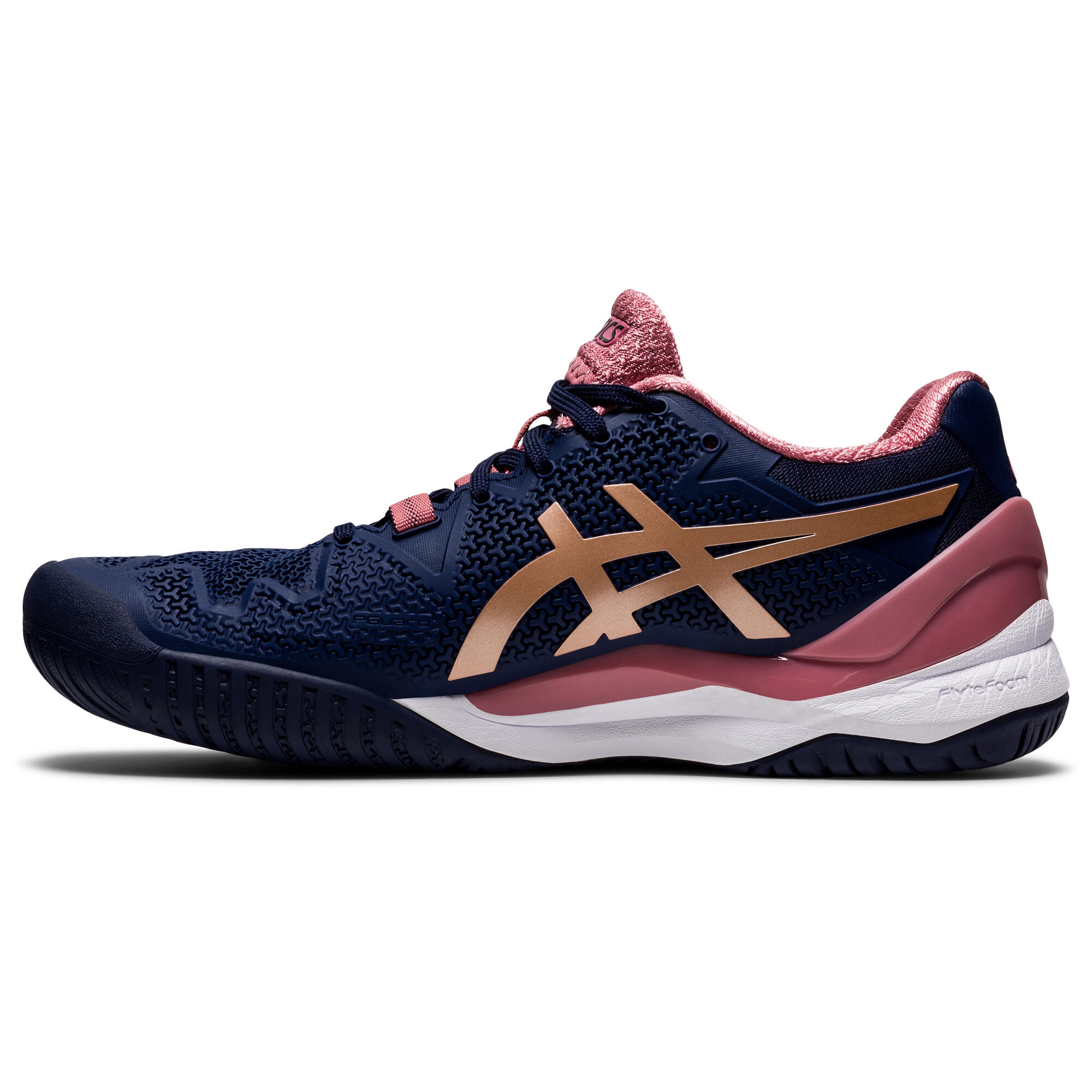 Zapatillas de Tenis Asics Gel Resolution 8 Mujer Azul Marino 3/7