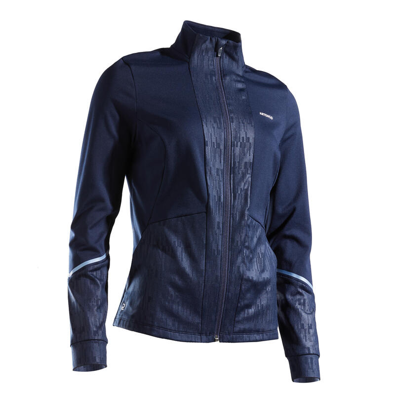 Women's Dry Thermal Tennis Jacket TH500 - Blue