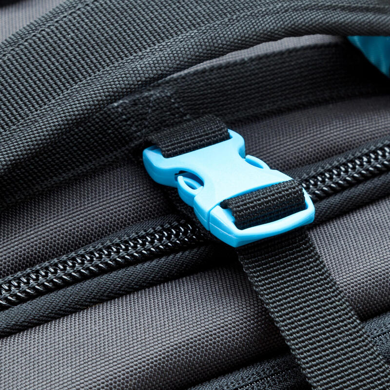 Koffer op wieltjes / rugzak Sport 90 l zwart/blauw
