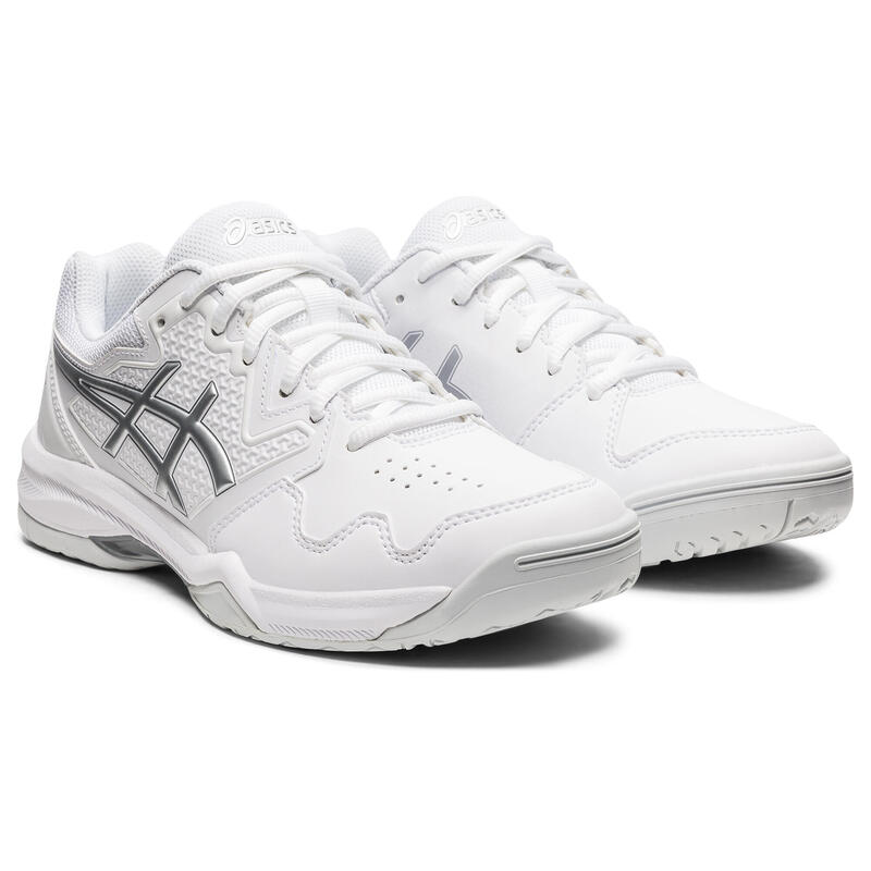 CHAUSSURE DE TENNIS FEMME ASICS GEL DEDICATE BLANC ARGENT