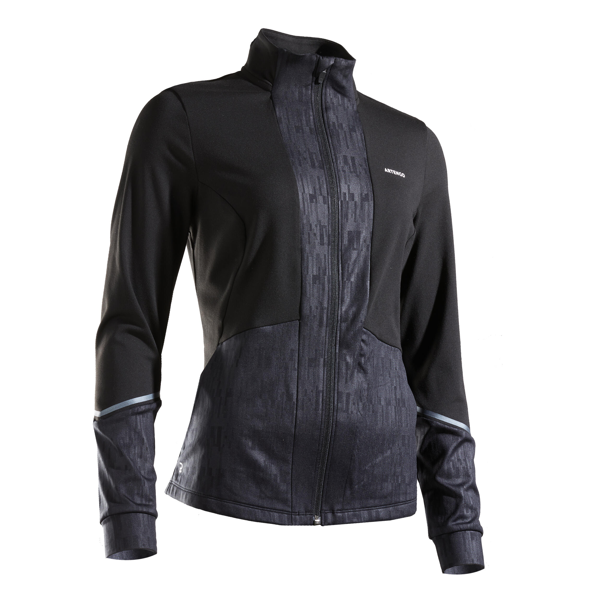 Women's Dry Thermal Tennis Jacket Th500 - Black