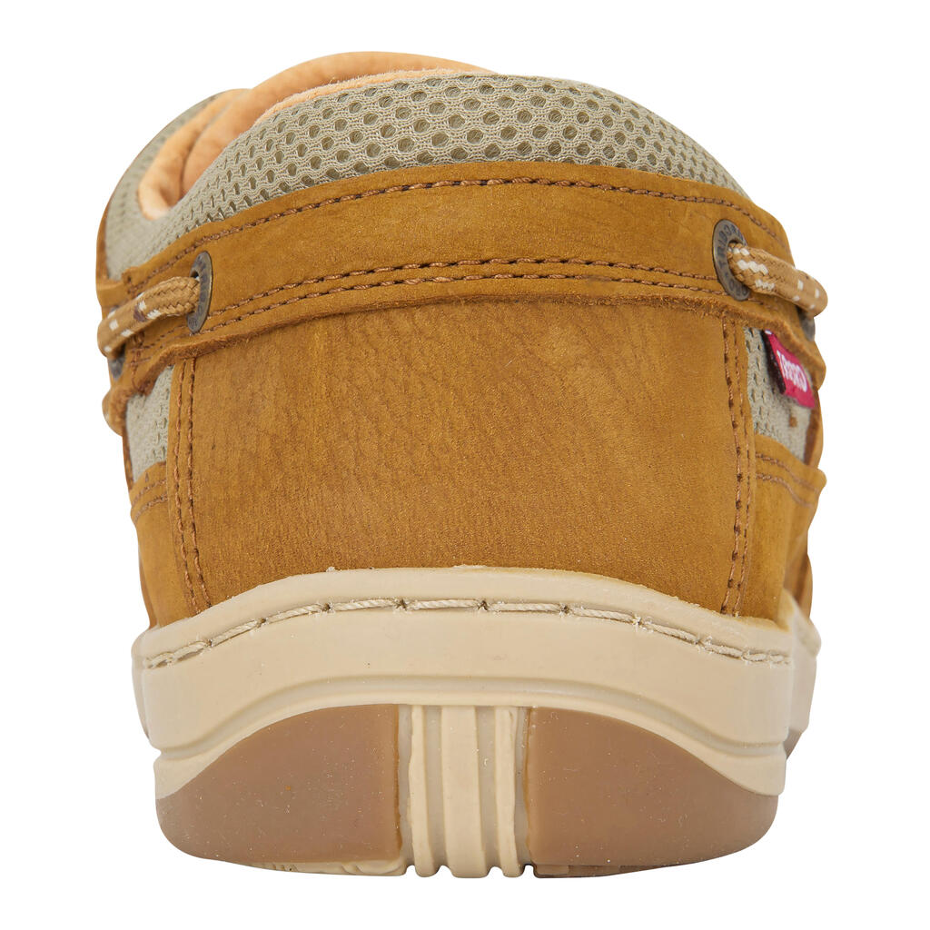 Chaussures bateau cuir homme CLIPPER Gris