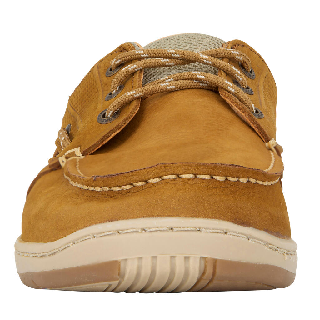Chaussures bateau cuir homme CLIPPER Gris