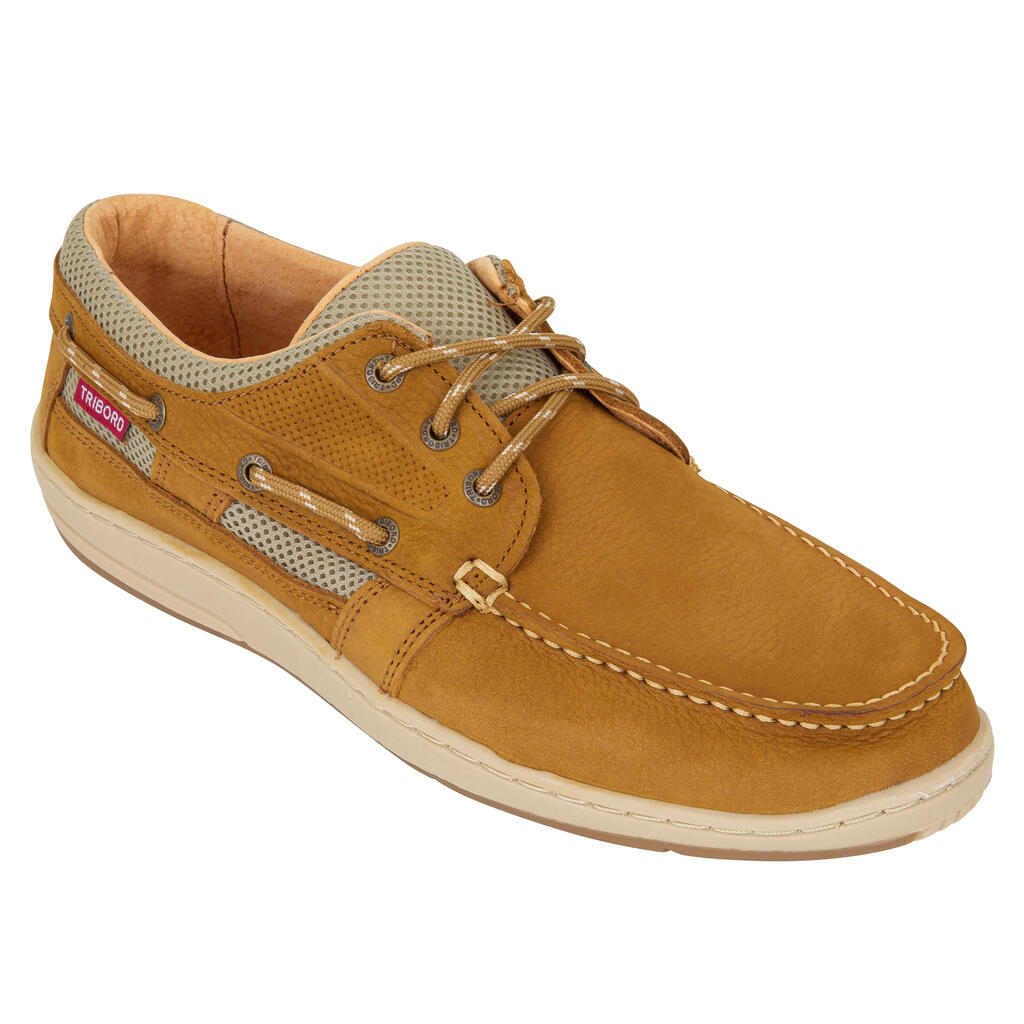 Chaussures bateau cuir homme CLIPPER Marron