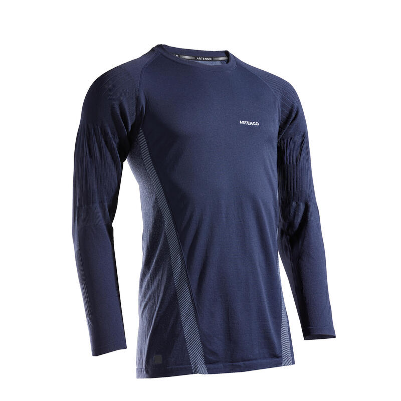 男款網球 T 恤 Thermic TTS - 軍藍色