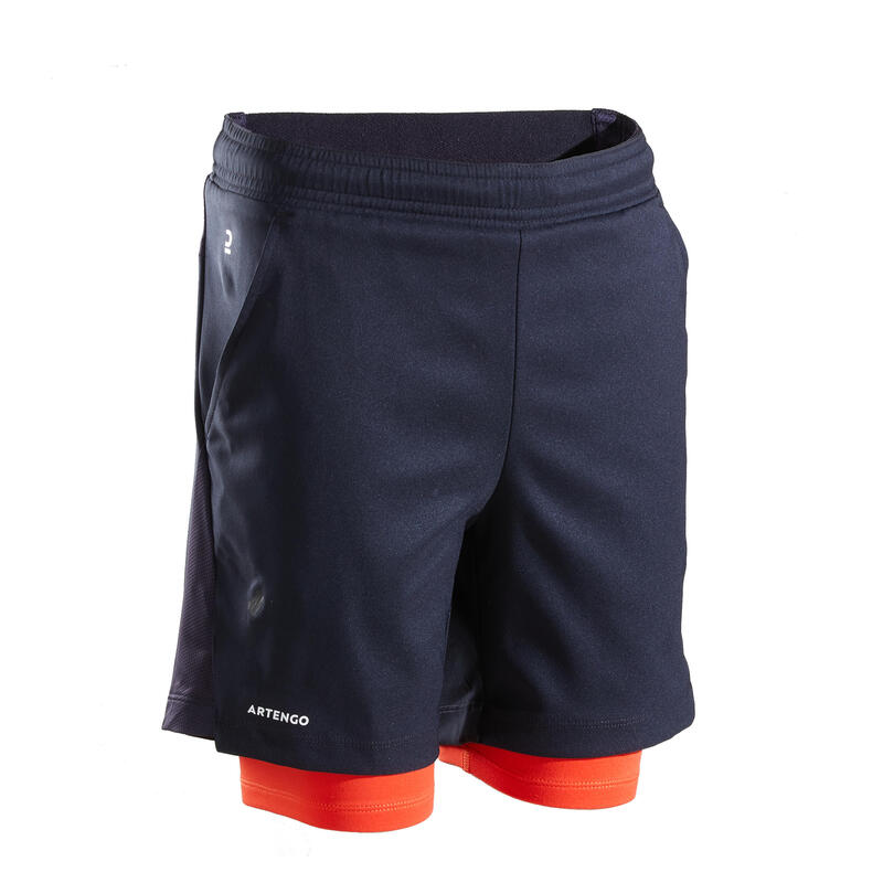 SHORT THERMIQUE 500 GARCON NOIR ROUGE