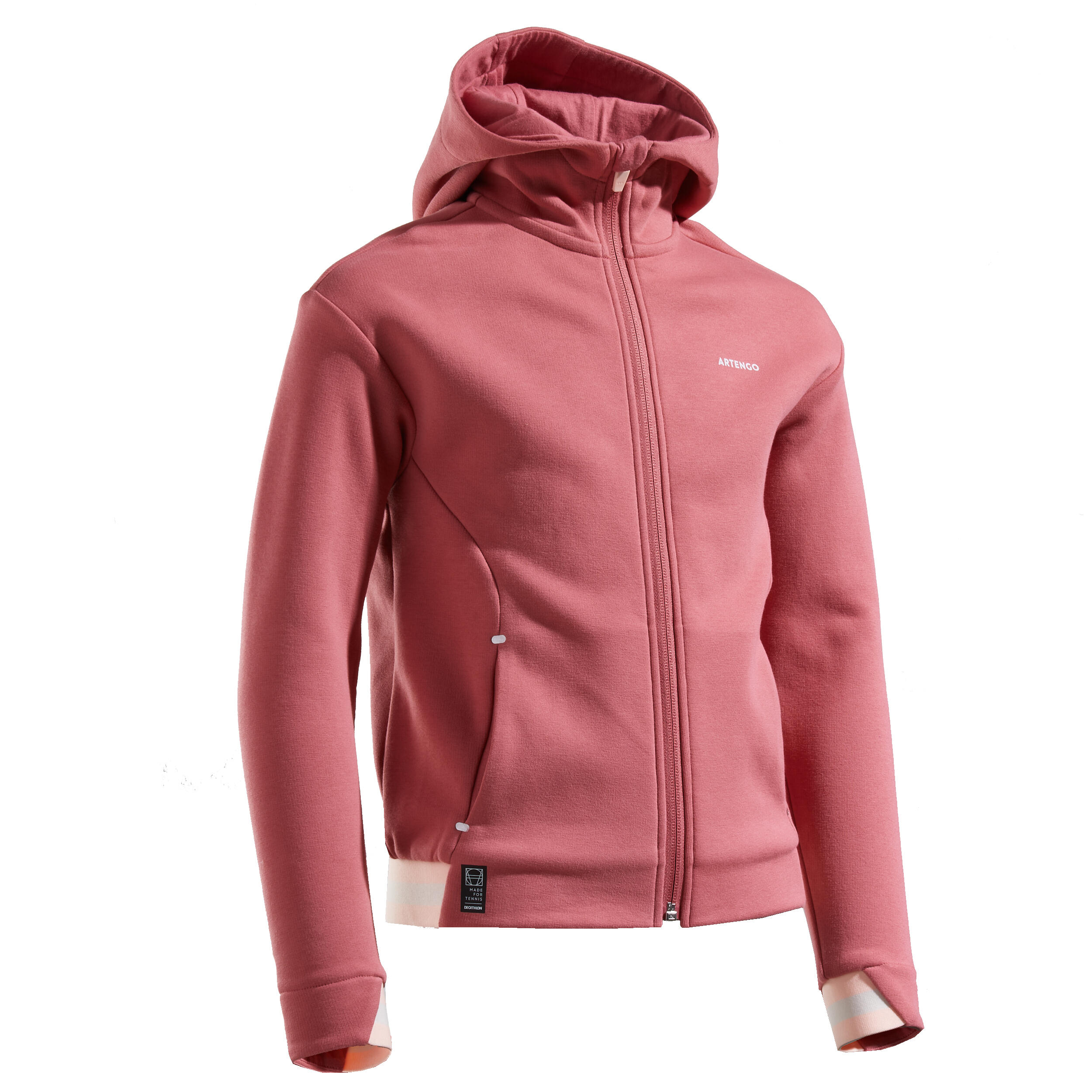 Jachetă Călduroasă Tenis 500 Roz Fete ARTENGO imagine 2022
