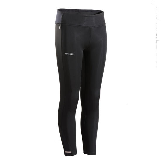 Leggings tennis bambina LEG 500 neri