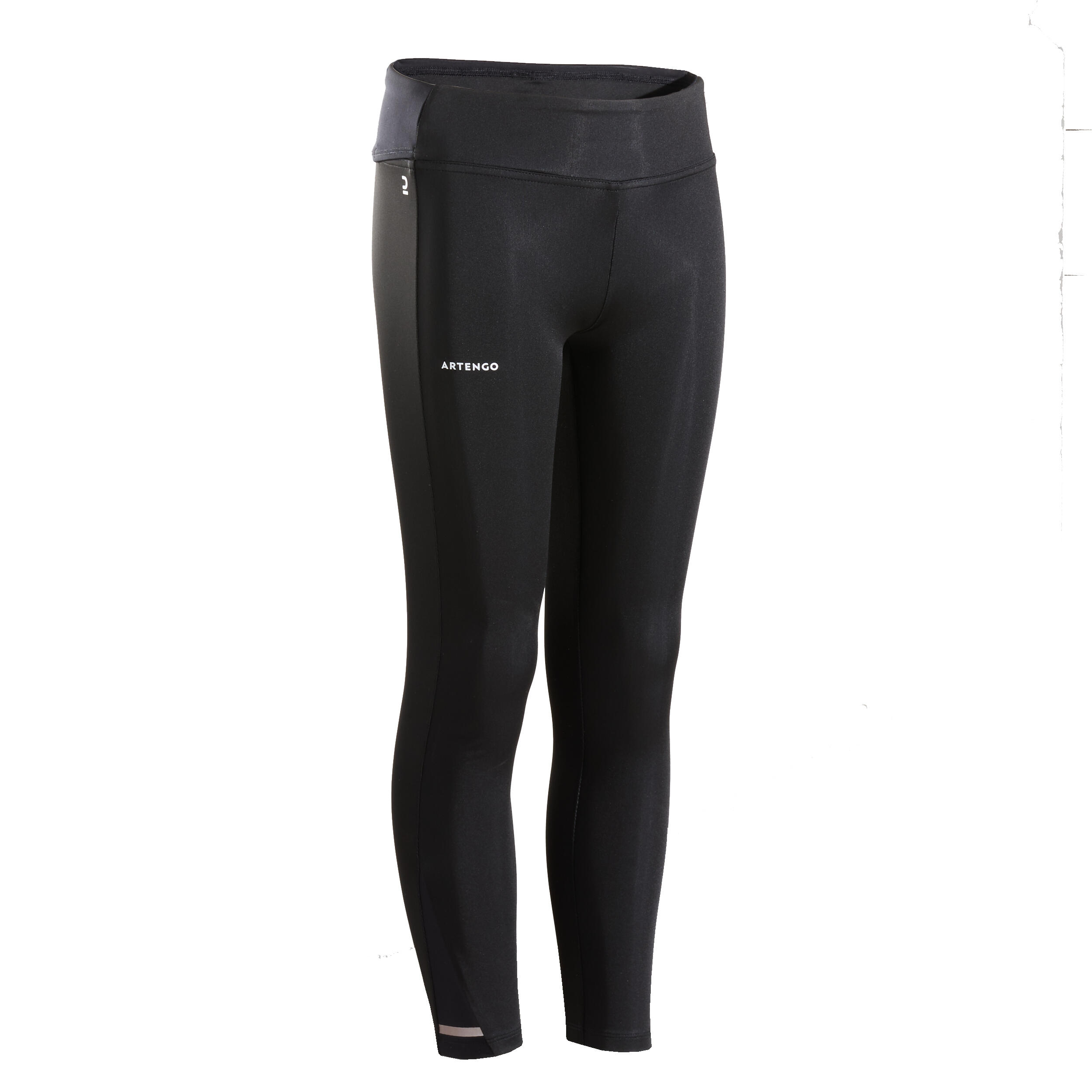 Colanți Tenis LEG500 Negru Fete La Oferta Online ARTENGO imagine La Oferta Online