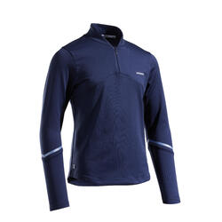 TEE SHIRT DE TENNIS THERMIQUE FILLE BLEU MARINE