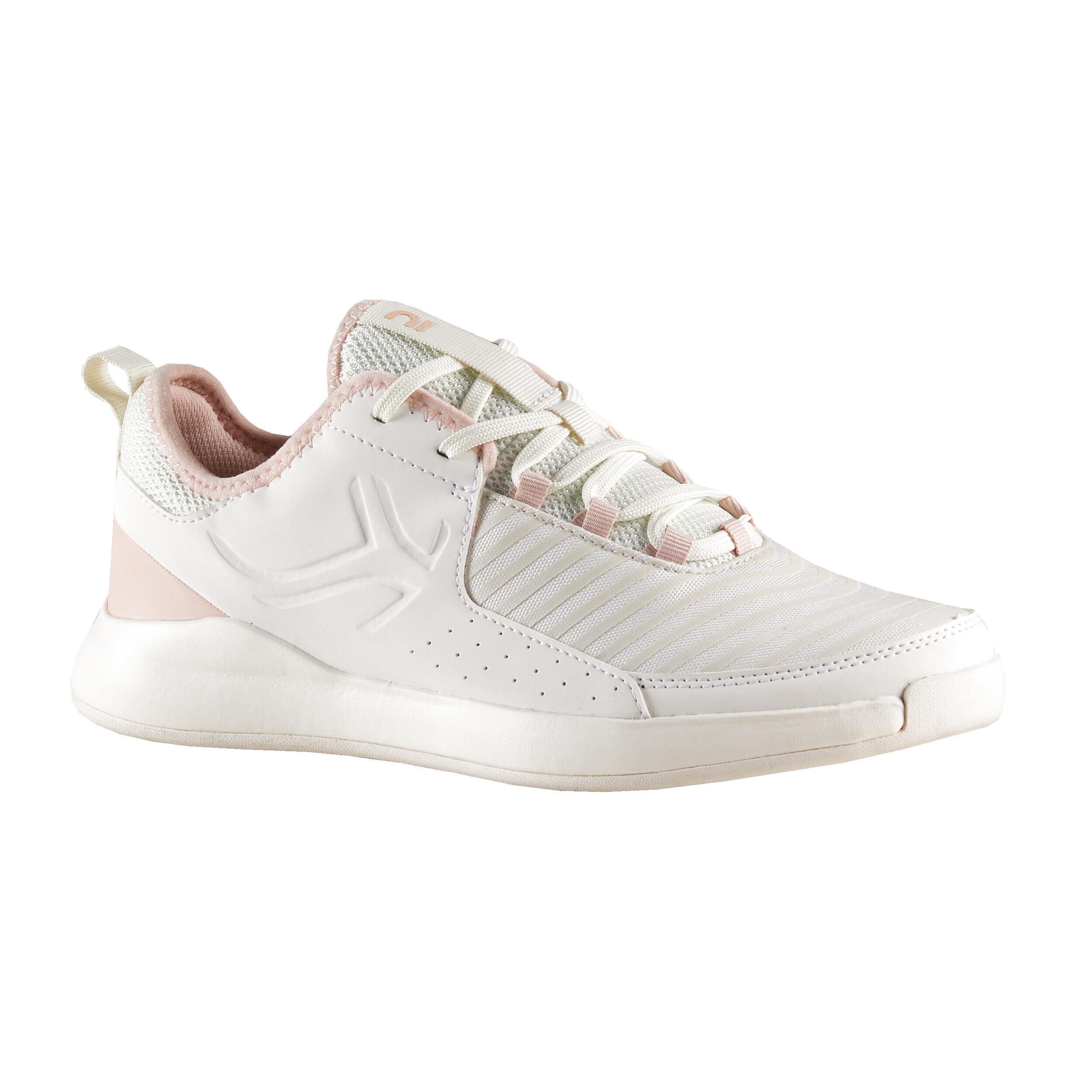 ARTENGO Women's Tennis Shoes TS 130 - Off-White/Pink