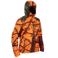 DOUDOUNE CHASSE COMPACTABLE CAMOUFLAGE FLUO 900