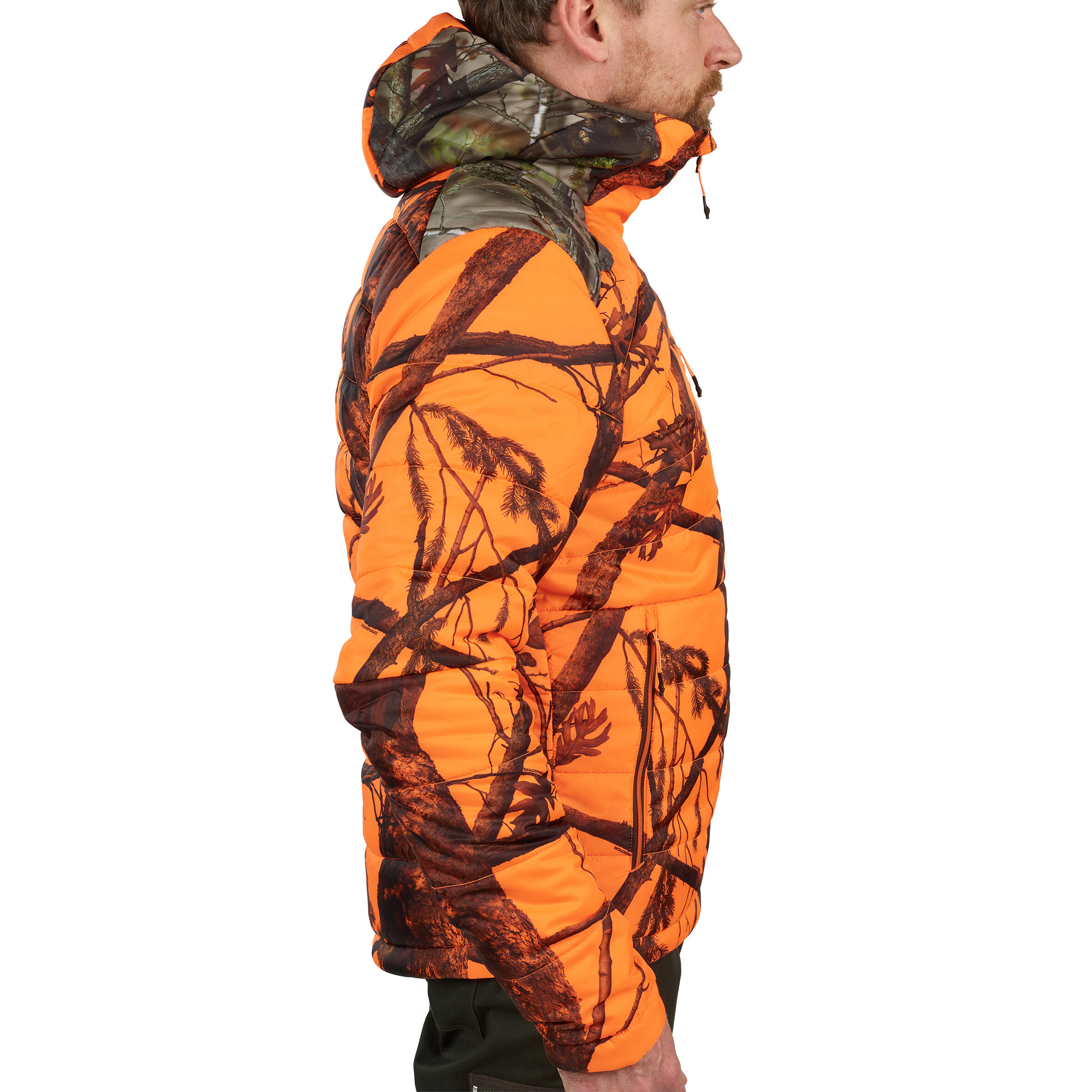 PACKABLE DOWN JACKET FOR HUNTING 900 - CAMOUFLAGE 4/23