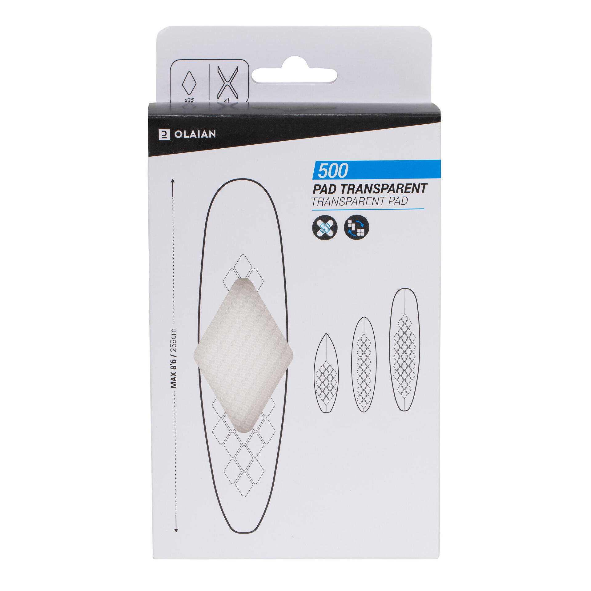 DE PAD NO WAX