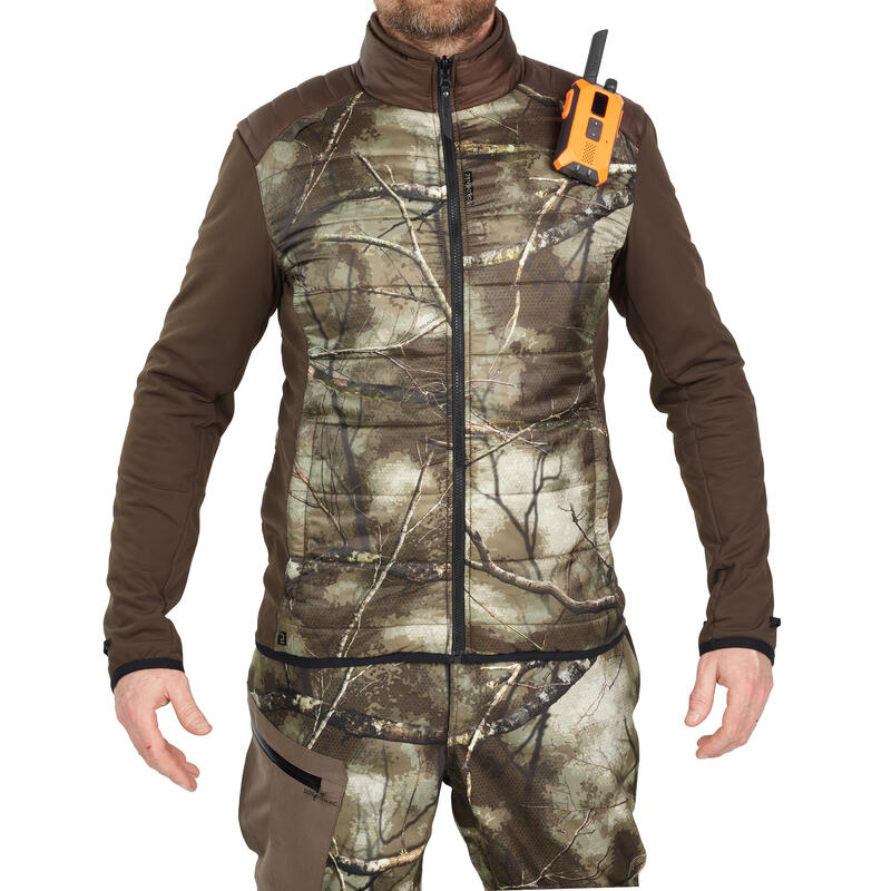 Chaqueta Caza Solognac 500 Hiombre Camuflaje Treemetic 3 En 1 Impermeable