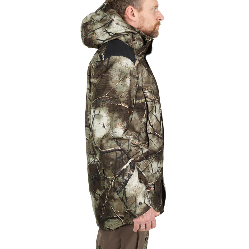 Jagd-Regenjacke 500 warm 3-in-1 Treemetic 