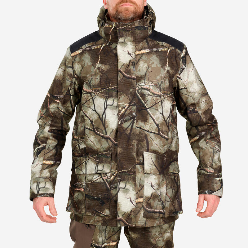 Veste de chasse camsalomon 3D pour homme, mesurillie imbibée, vêtements de  randonnée et de pêche, veste