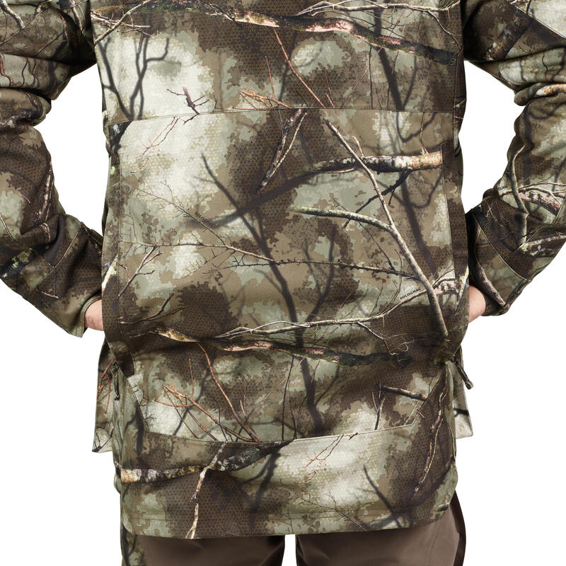 Chaqueta Caza Solognac 500 Hiombre Camuflaje Treemetic  3 En 1 Impermeable