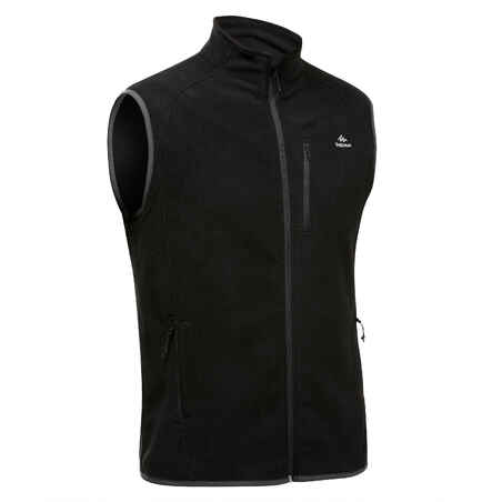 Chaleco polar de montaña y trekking Hombre MH120 negro