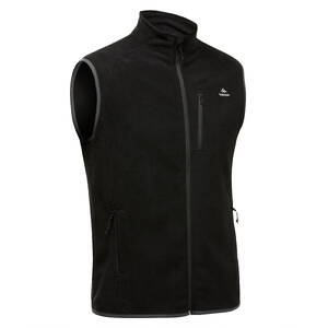 Men’s Mountain Walking Fleece Gilet MH100 - Black