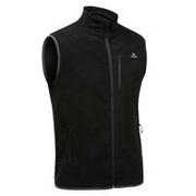 Vestă Polar Drumeţie la Munte MH100 Negru Bărbați