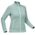 Women Hiking Fleece Full-Zip MH120 Mint