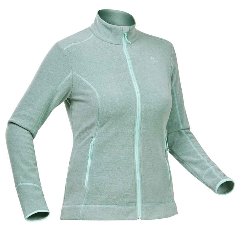 Fleecejacke Bergwandern MH120 Damen türkis Fleecejacke Bergwandern MH120 Damen türkis
