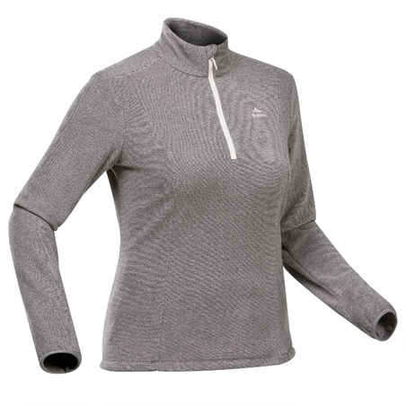 Sudadera de tejido polar para senderismo - MH100 - mujer 