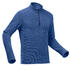 Men hiking fleece half-zip mh100 deep blue