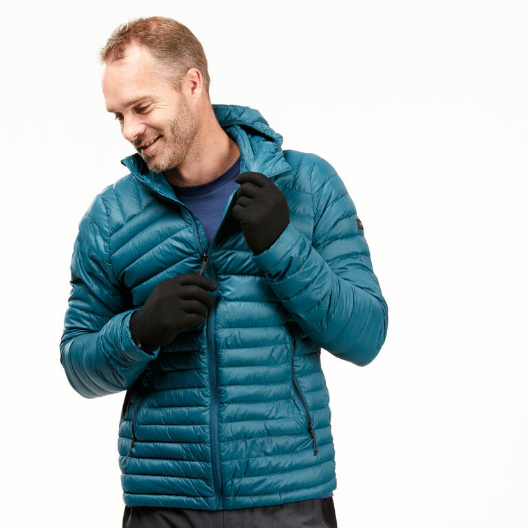 Adult Mountain Trekking Seamless Liner Gloves  Trek 500 - black