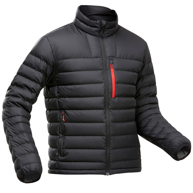 Férfi kabát túrázáshoz MT500, -10 °C-ig, fekete