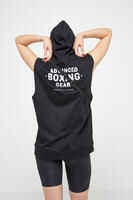 Boxing Hooded Tank Top - Black