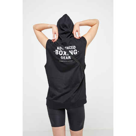 Boxing Hooded Tank Top - Black