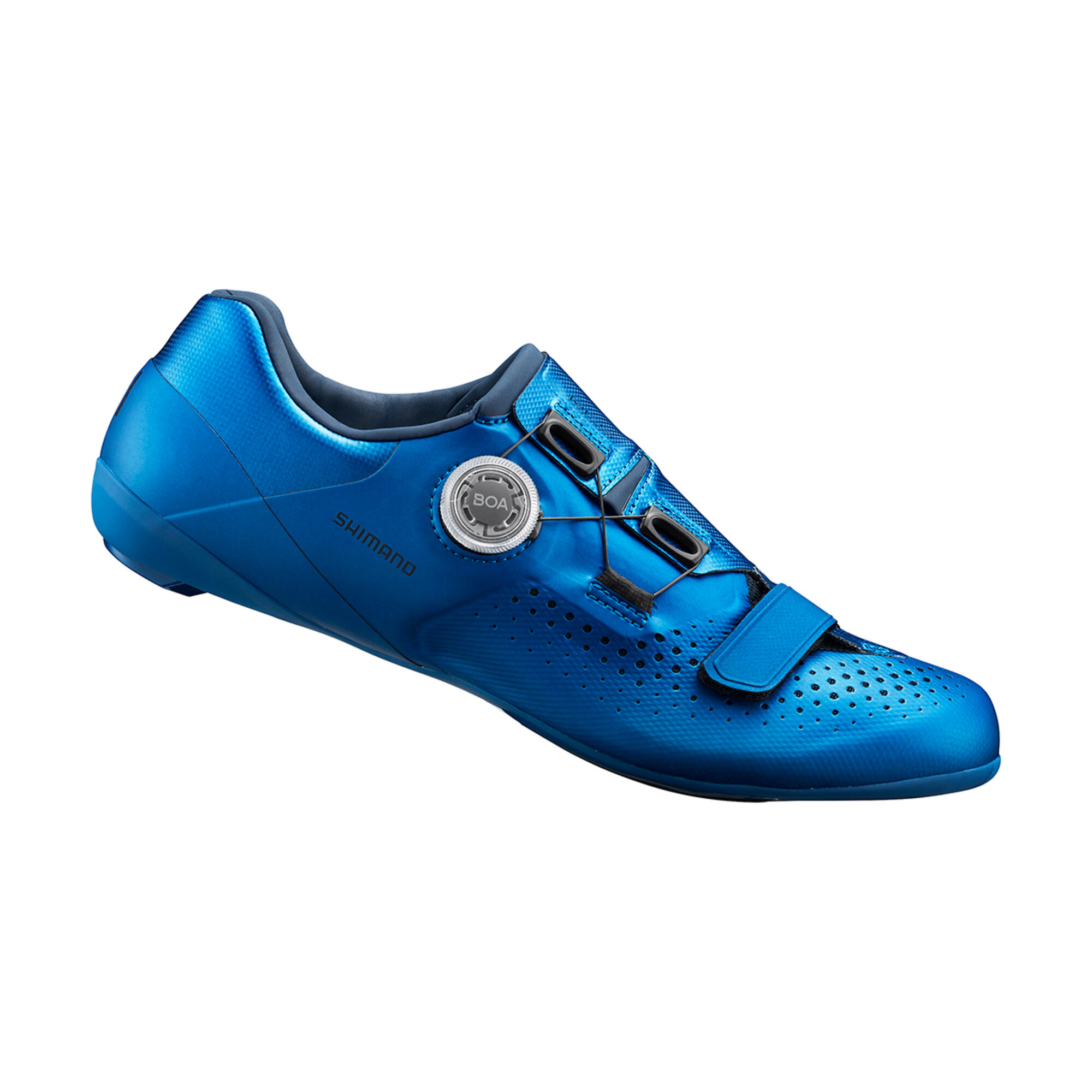 SHIMANO Fietsschoenen voor racefiets RC500 blauw | Decathlon