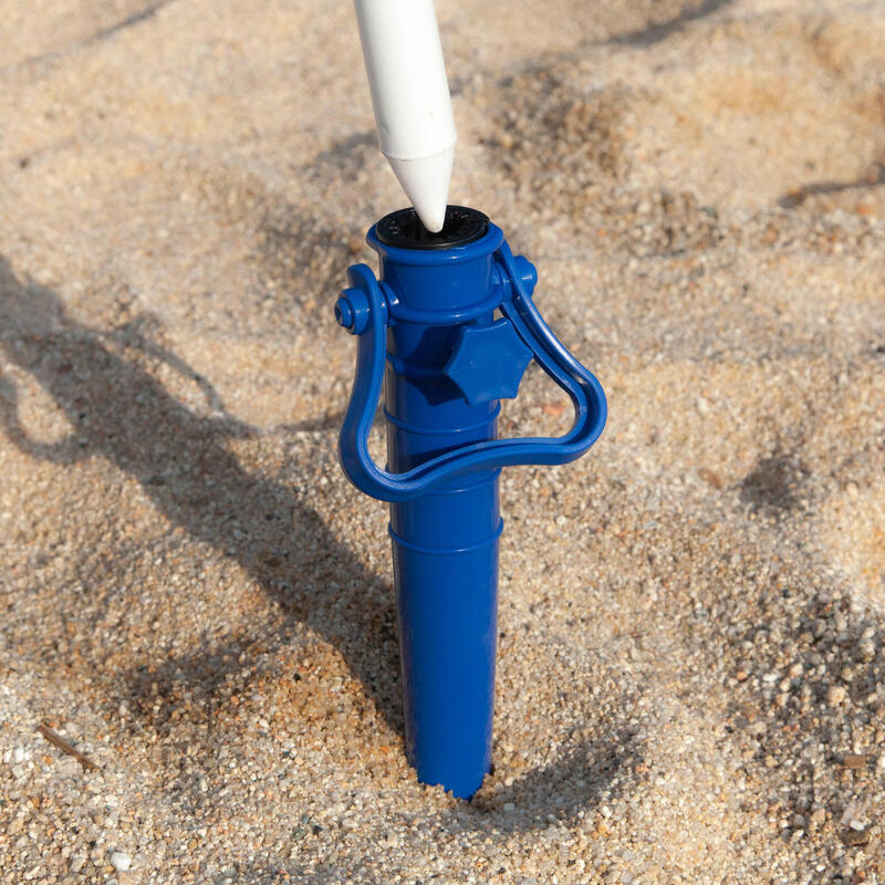 Soporte de rosca para sombrilla de playa Sun&Surf azul