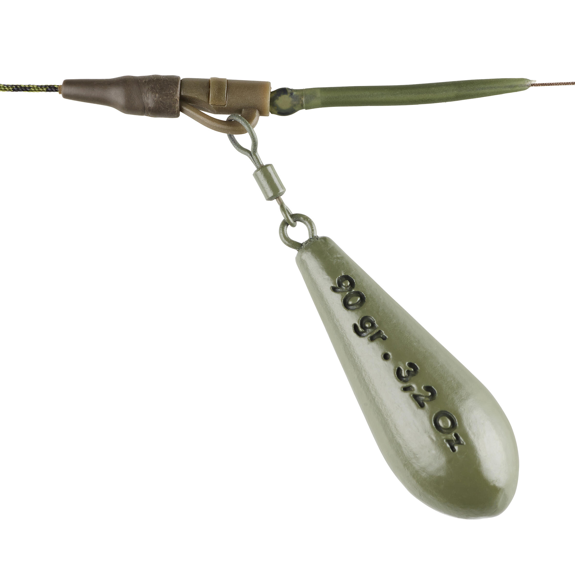 Carp fishing carp rig Rig clip ready to fish 90g H2 - Decathlon