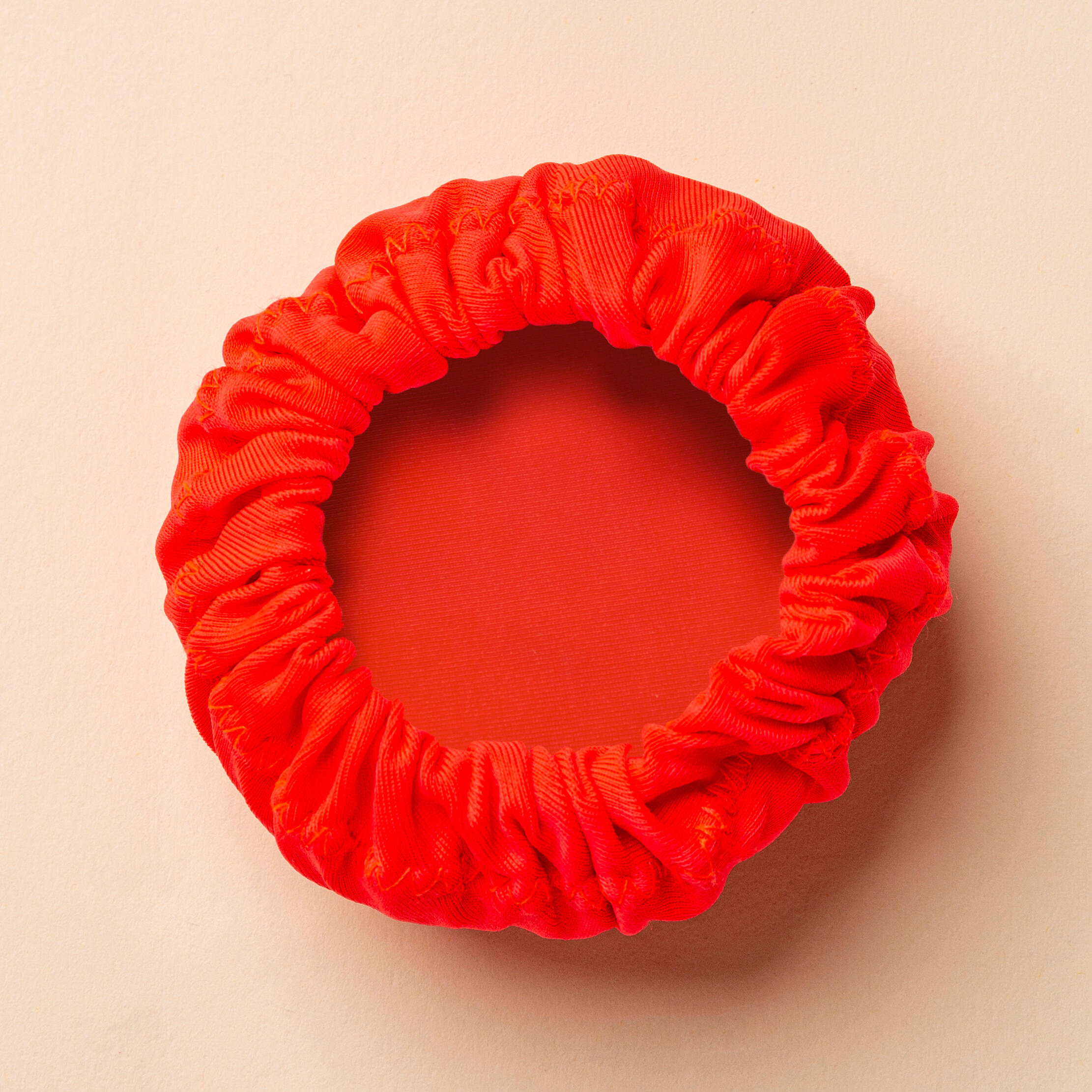 Elastisch haarnetje voor synchroonzwemmen roze koraalrood 3/7