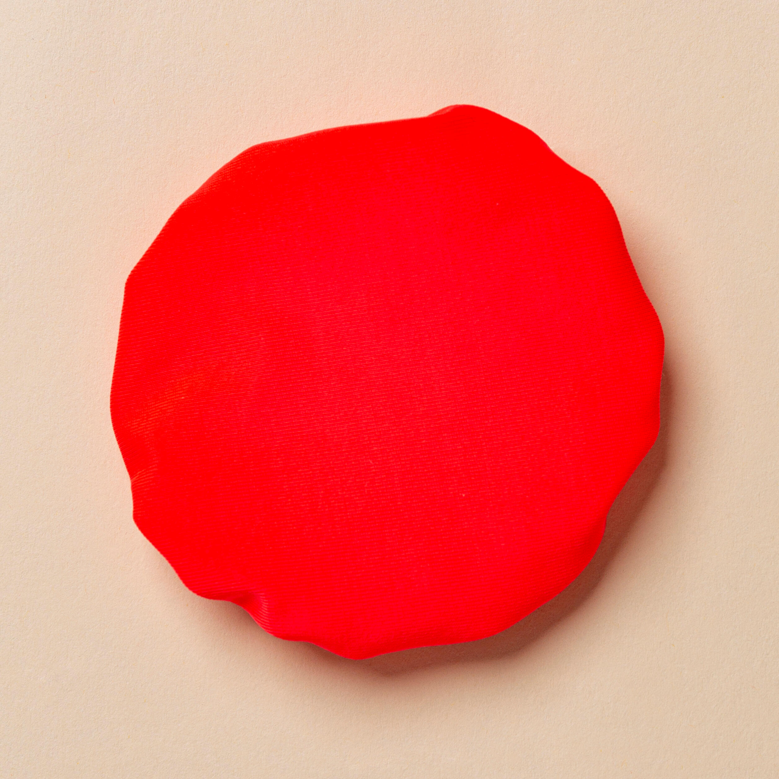 Elastisch haarnetje voor synchroonzwemmen roze koraalrood 6/7