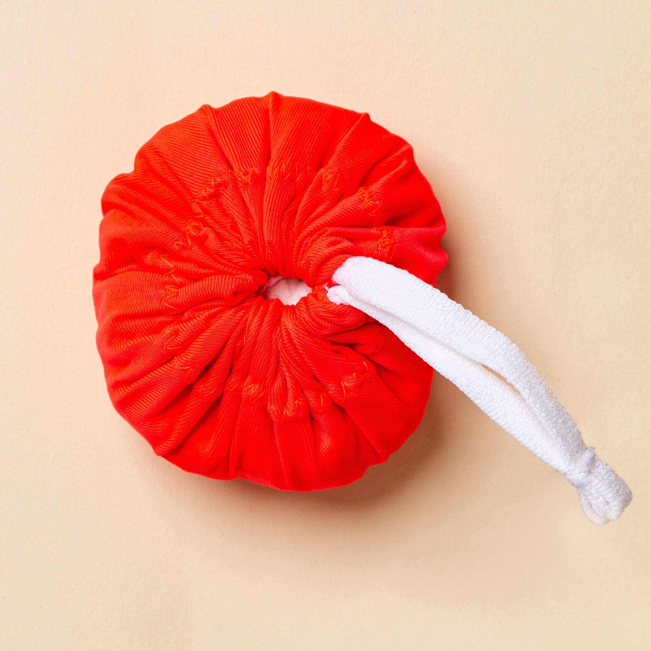 Elastisch haarnetje voor synchroonzwemmen roze koraalrood 4/7