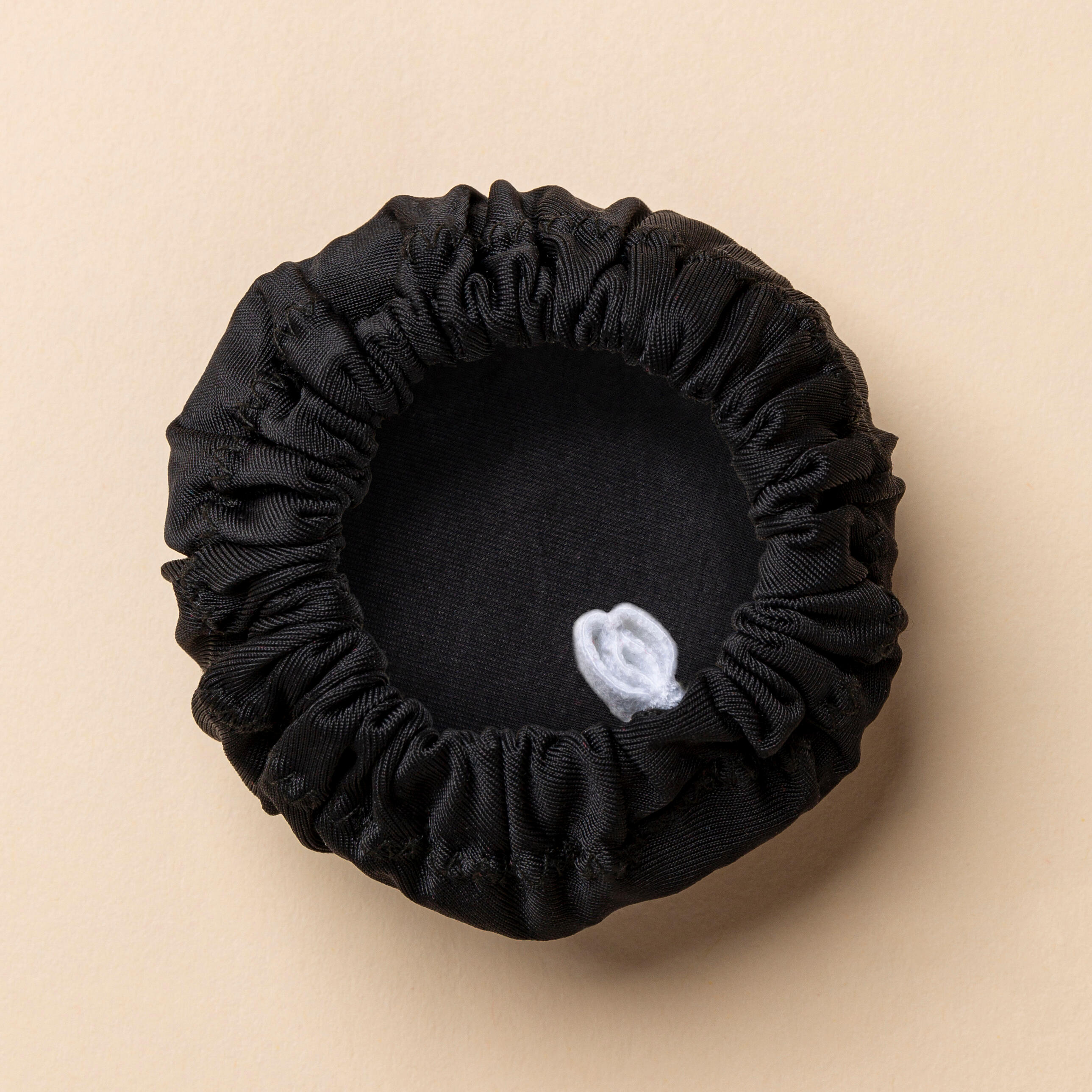 Copri-chignon elastico nuoto sincronizzato nero 3/7