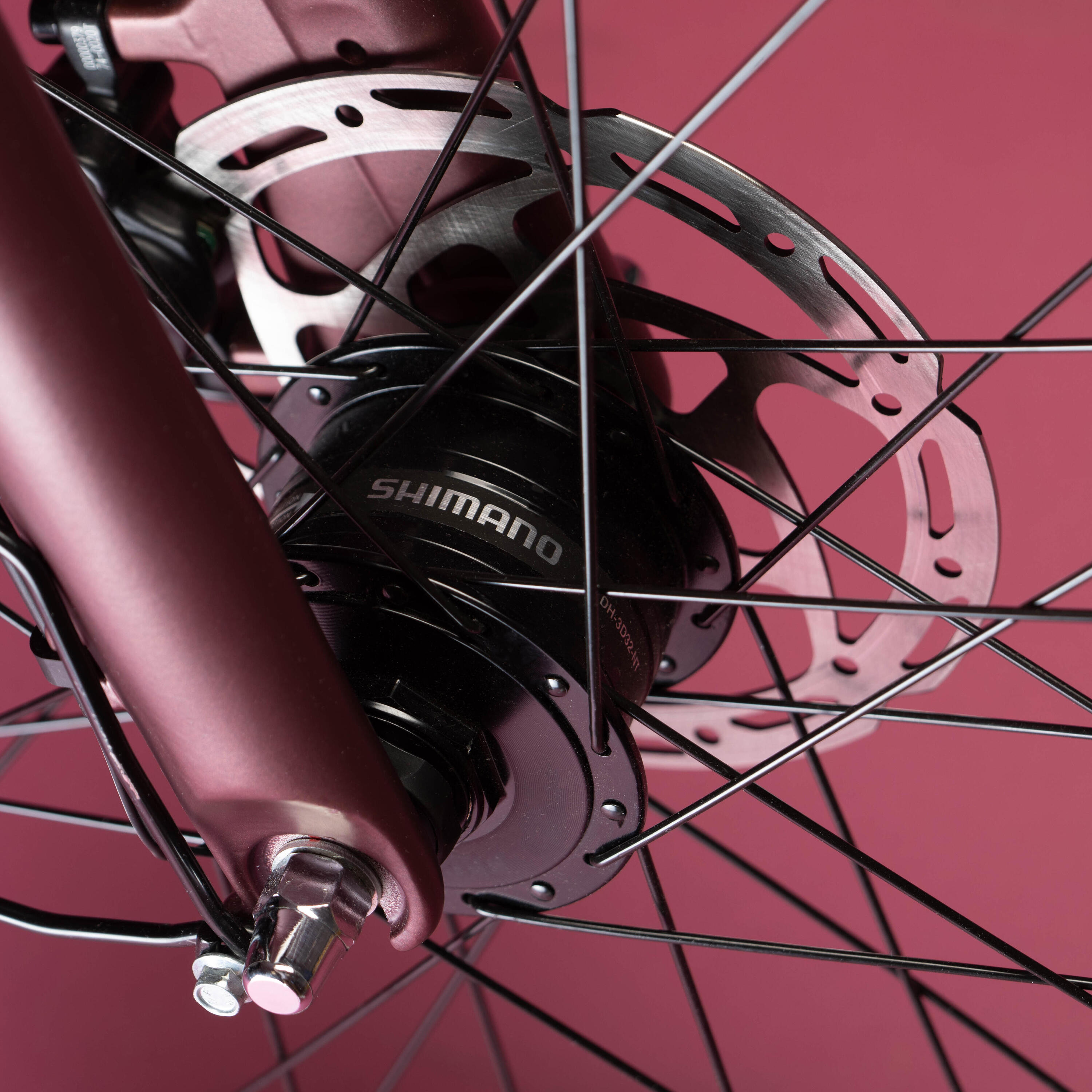 City bike elops 900 Step-through - Burgundy 15/23