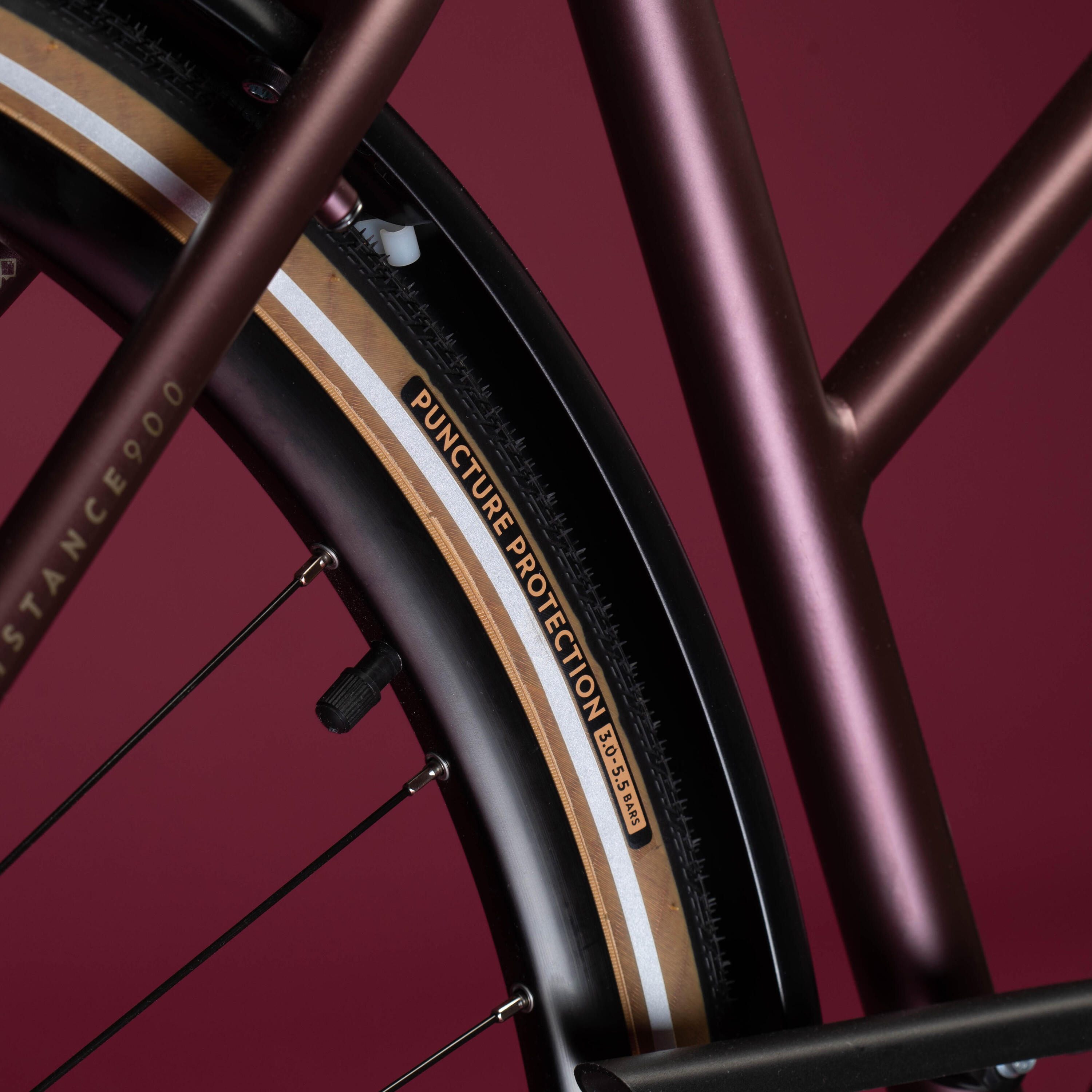 City bike elops 900 Step-through - Burgundy 17/23